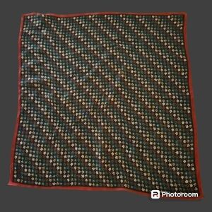 ECHO Silk Rainbow Colorful Daisy Floral Square Scarf